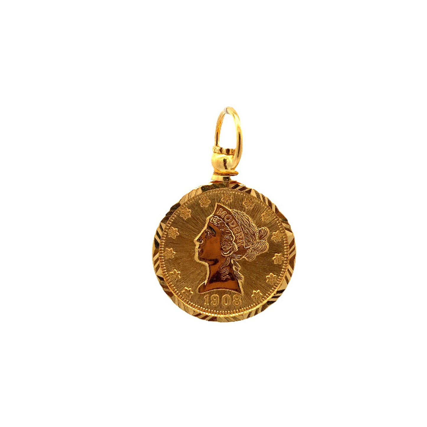 Load image into Gallery viewer, GOLD PENDANT ( 22K ) ( 11.36g ) - 0015952 Chain sold separately
