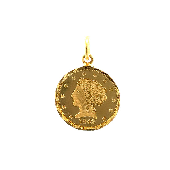 Load image into Gallery viewer, GOLD PENDANT ( 22K ) ( 6.27g ) - 0016010 Chain sold separately
