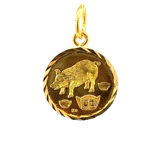 GOLD PENDANT ( 22K ) ( 1.3g ) - 0015337 Chain sold separately