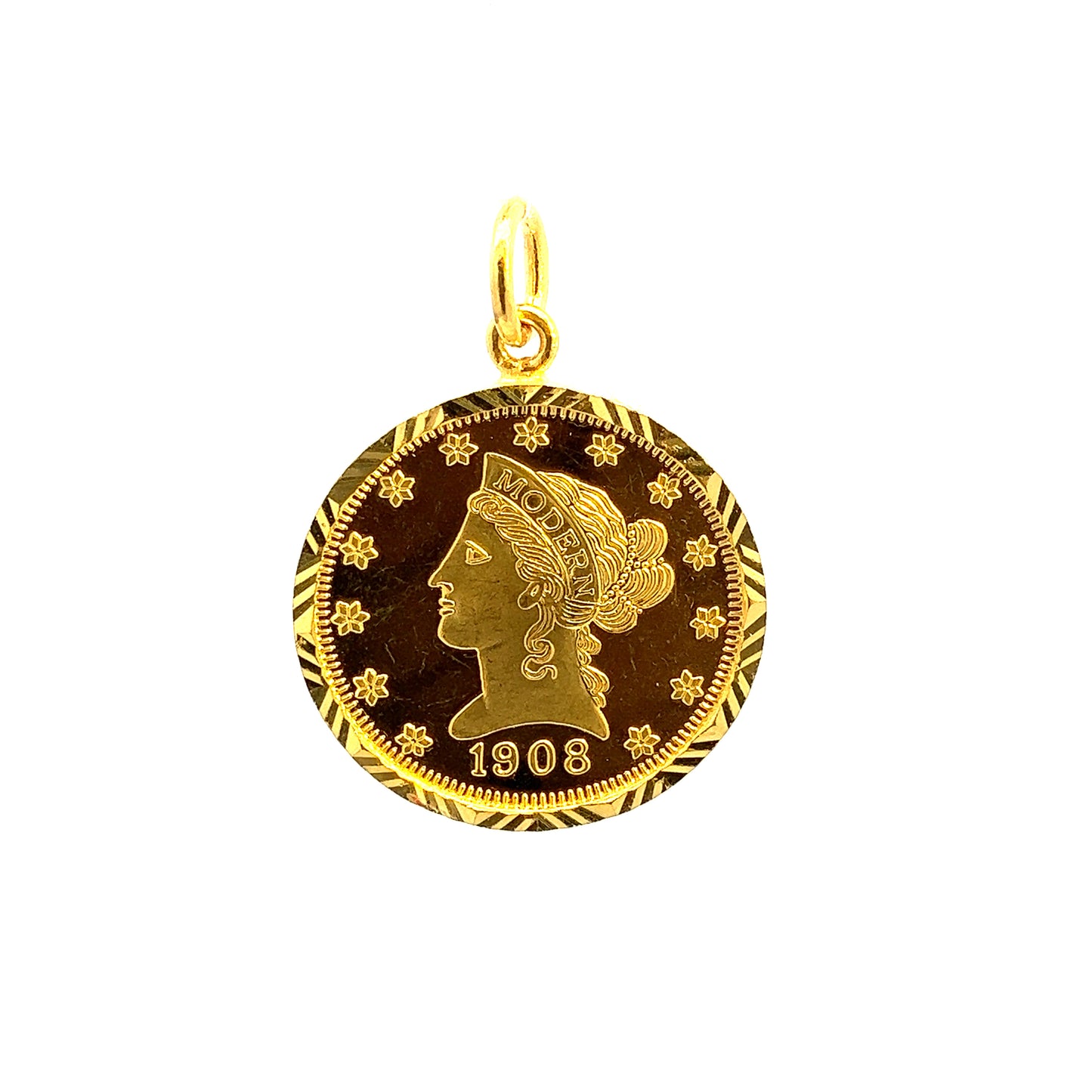 Load image into Gallery viewer, GOLD PENDANT ( 24K ) ( 13.07g ) - 0014906 Chain sold separately
