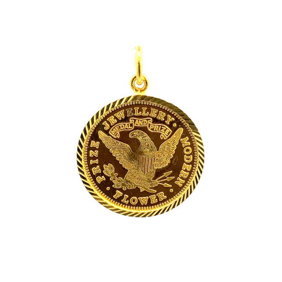 Load image into Gallery viewer, GOLD PENDANT ( 24K ) ( 13.07g ) - 0014906 Chain sold separately
