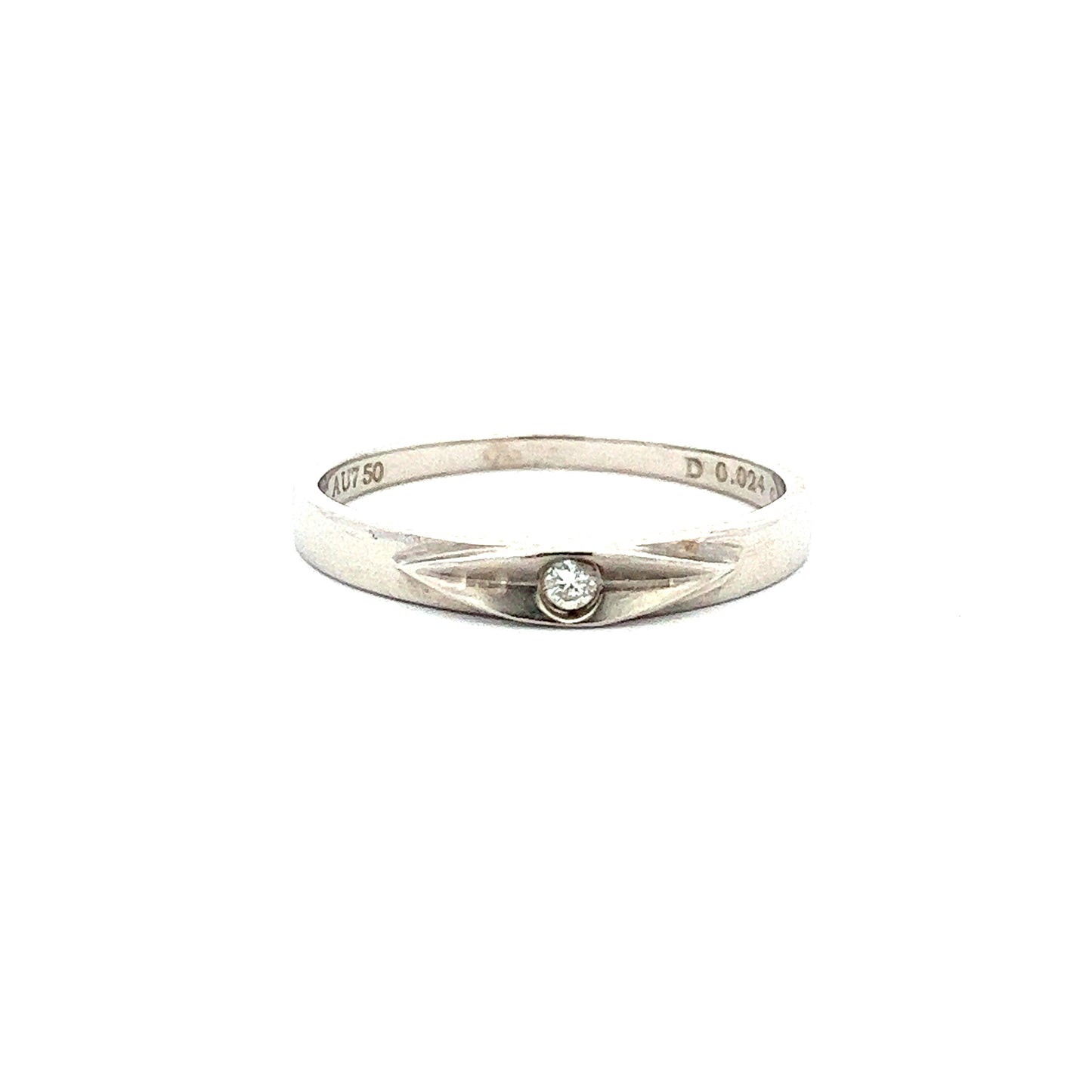 Load image into Gallery viewer, WHITE GOLD BRILLIANT RING ( 18K ) - 0014627
