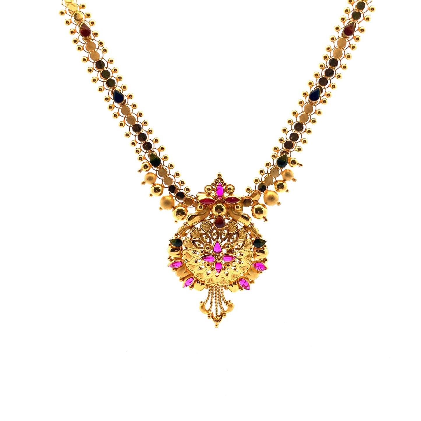 Load image into Gallery viewer, GOLD STONE CHAIN ( 22K ) - 0014354
