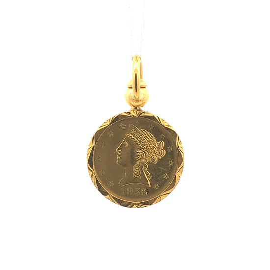 GOLD PENDANT ( 20K ) ( 6.4g ) - 0014154 Chain sold separately