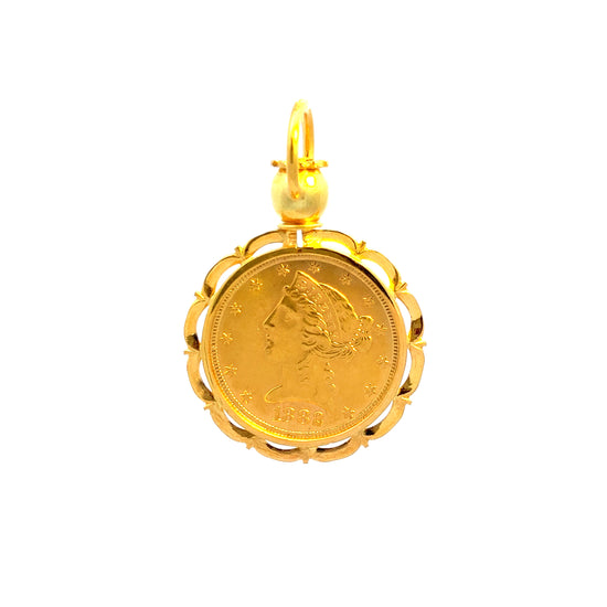 Load image into Gallery viewer, GOLD PENDANT ( 20K ) ( 12.96g ) - 0013623 Chain sold separately
