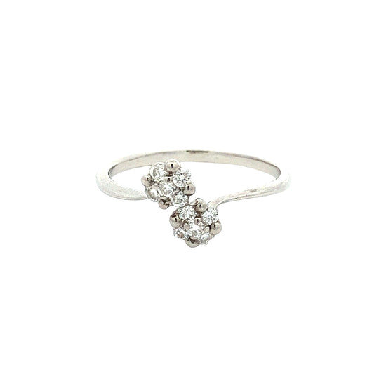 Load image into Gallery viewer, WHITE GOLD DIAMOND RING ( 18K ) ( 1.59g ) - 0013519
