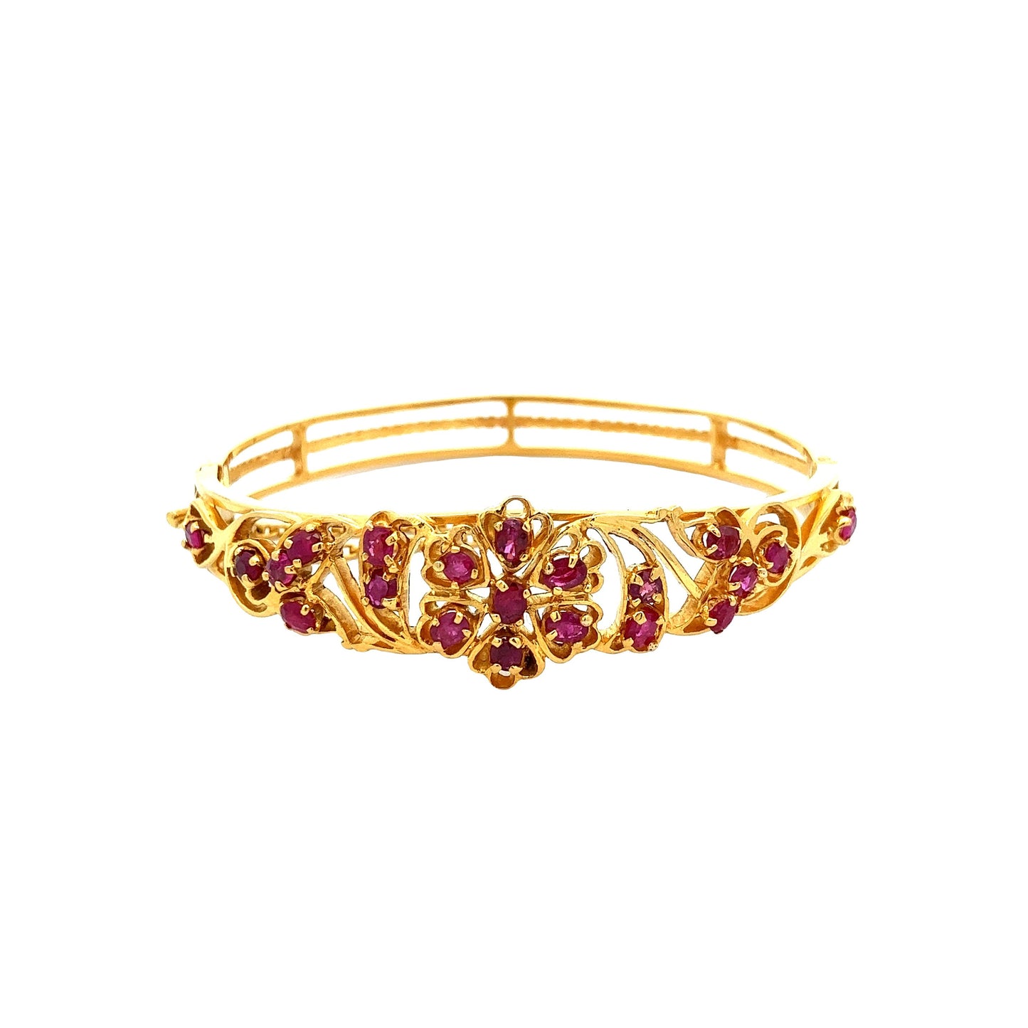 Load image into Gallery viewer, GOLD STONE BANGLE ( 18K ) - 0013516
