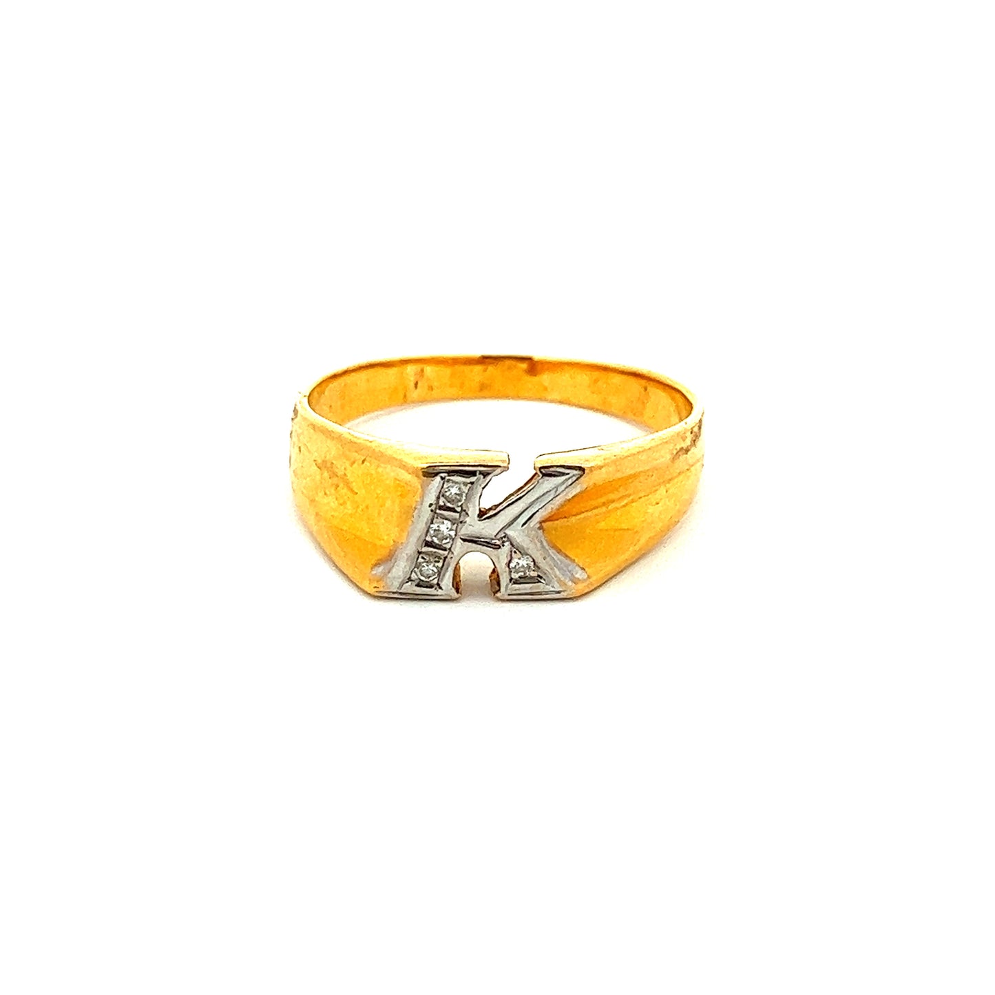Load image into Gallery viewer, GOLD DIAMOND RING ( 22K ) - 0013534

