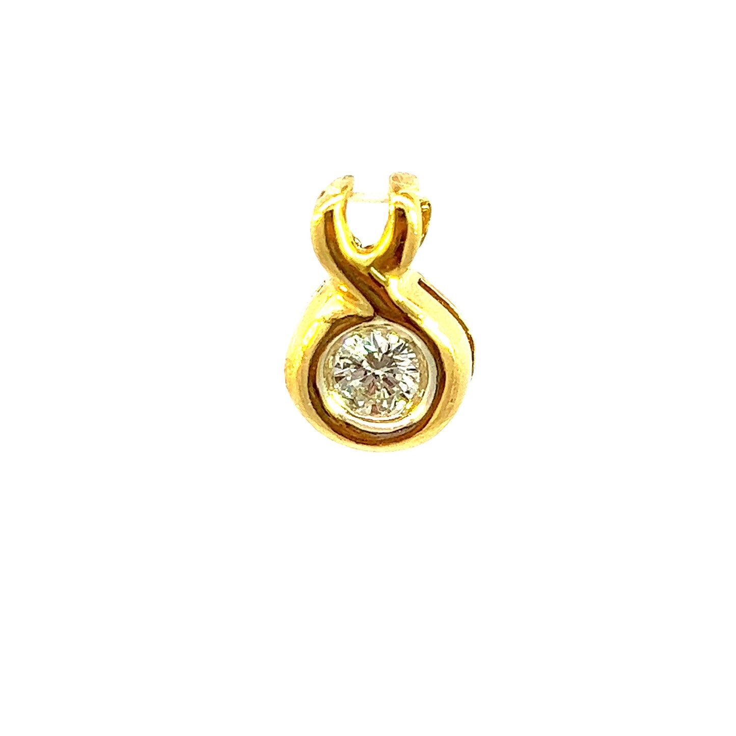 Load image into Gallery viewer, GOLD DIAMOND PENDANT ( 18K ) ( 0.58g ) - 0012395 Chain sold separately
