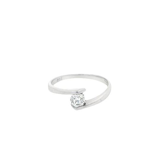 Load image into Gallery viewer, WHITE GOLD BRILLIANT RING ( 18K ) - 0010664
