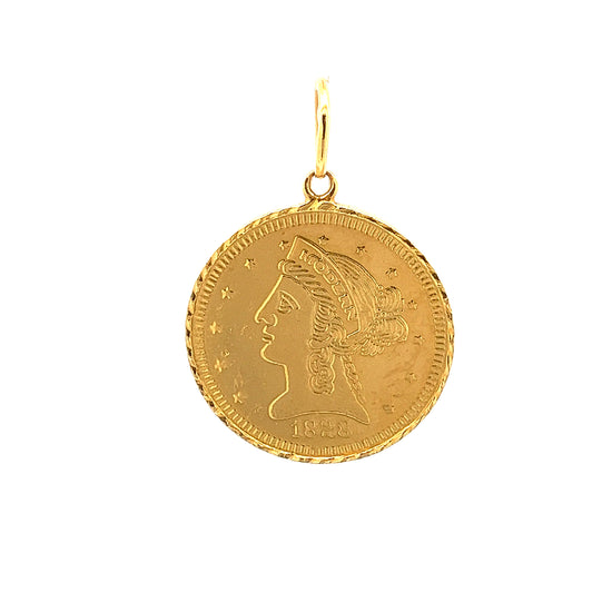 GOLD PENDANT ( 22K ) ( 8.92g ) - 0008594 Chain sold separately