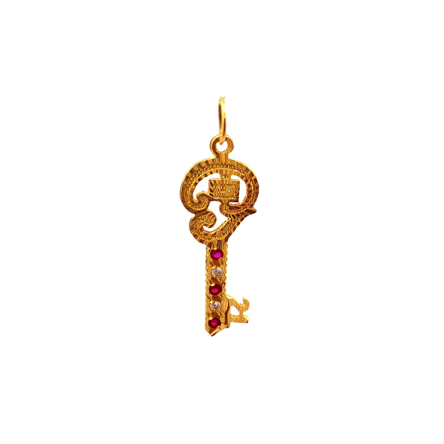 Load image into Gallery viewer, GOLD STONE PENDANT ( 22K ) ( 1.36g ) - 0008422 Chain sold separately
