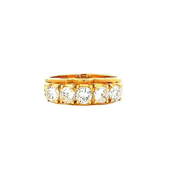 GOLD DIAMOND RING ( 20K ) - 0007744