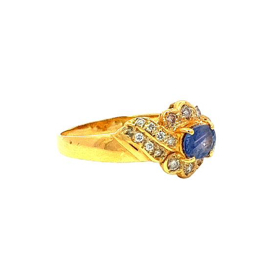 Load image into Gallery viewer, GOLD DIAMOND RING ( 20K ) - 0007737
