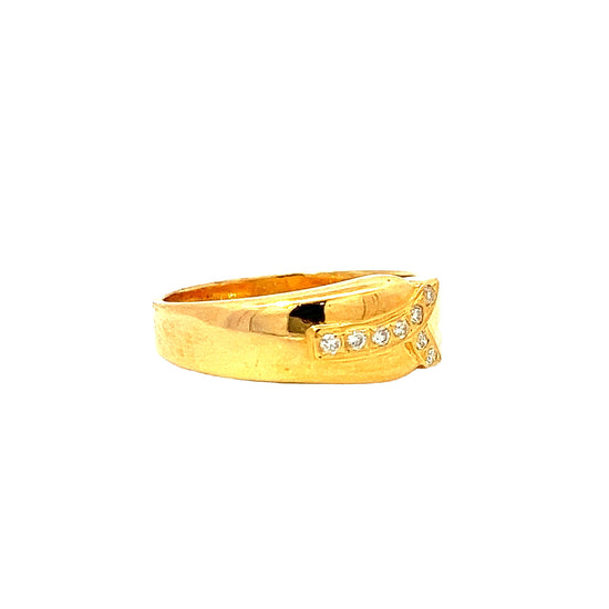 Load image into Gallery viewer, GOLD DIAMOND RING ( 20K ) - 0007736
