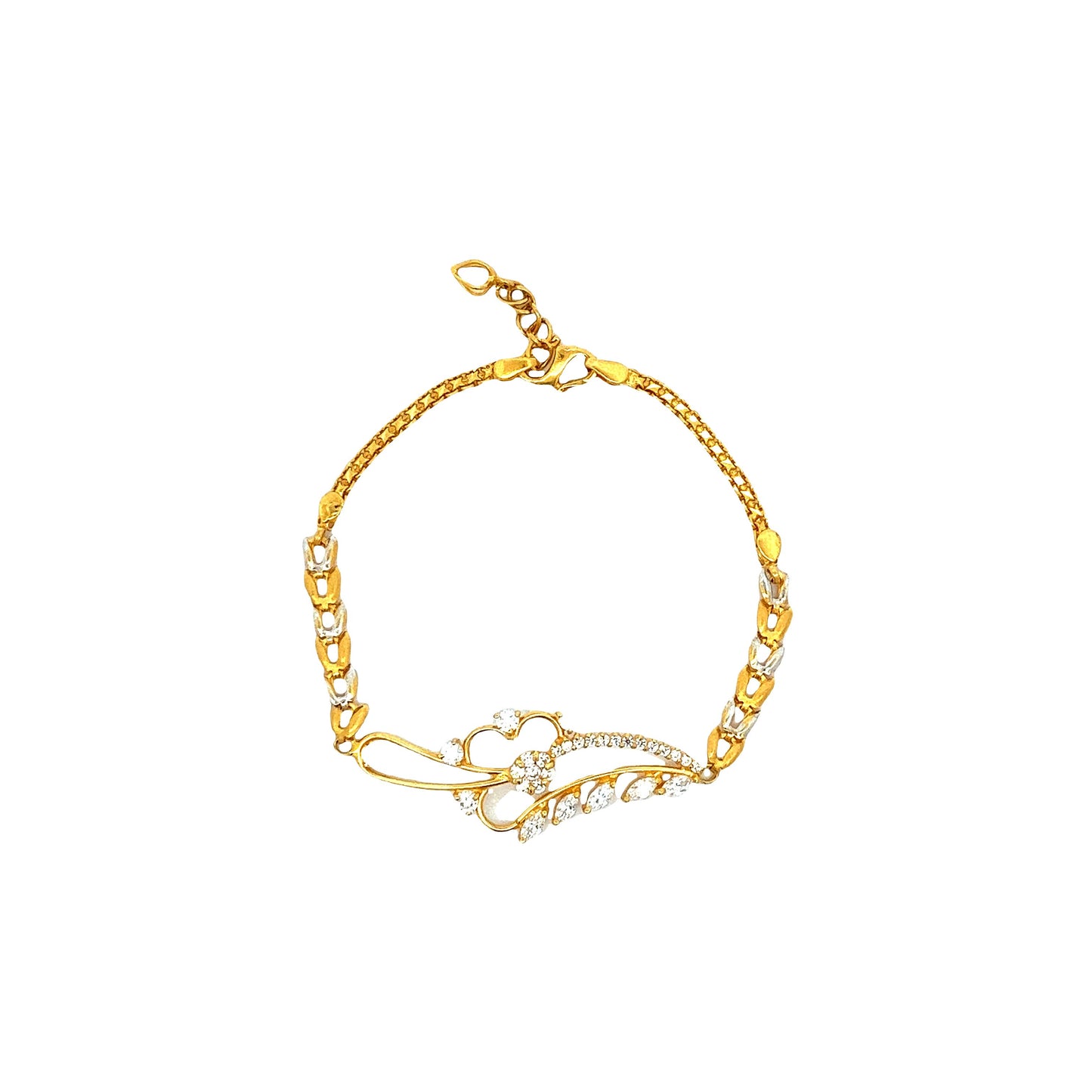 Load image into Gallery viewer, GOLD STONE BRACELET ( 22K ) - 0005623

