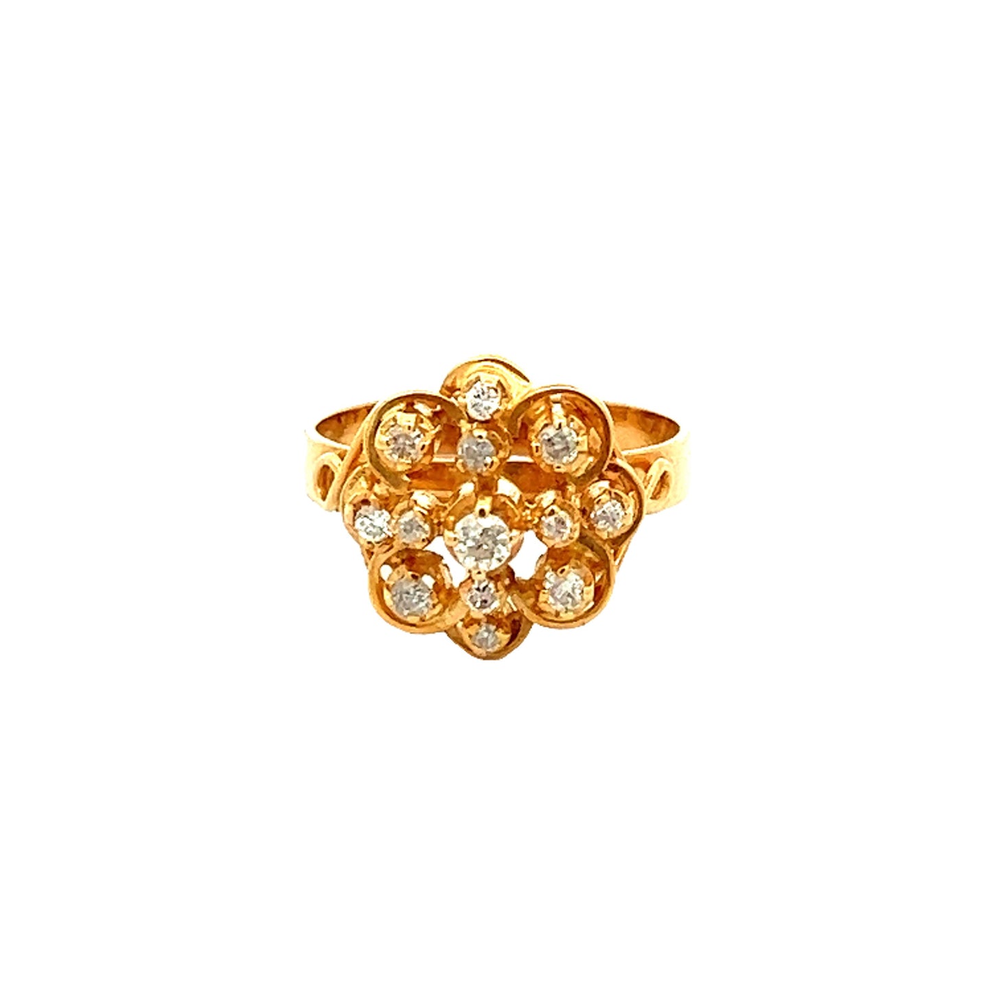 Gold Jewellery | GOLD BRILLIANT RING ( 18K ) - 0005374