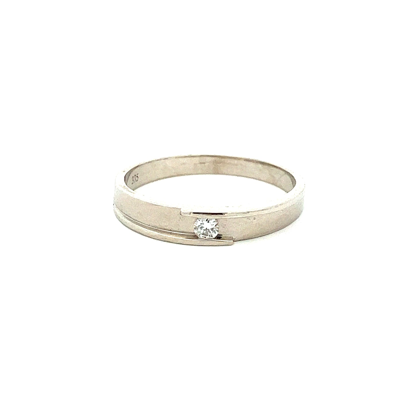 Load image into Gallery viewer, WHITE GOLD BRILLIANT RING ( 9K ) - 0005215
