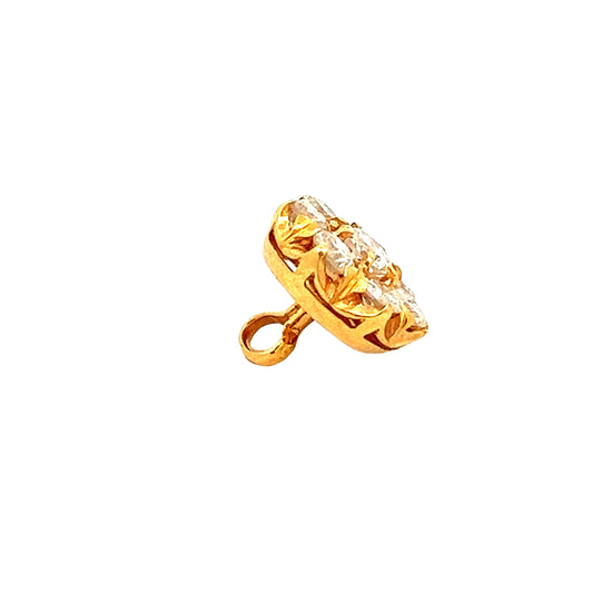 GOLD STONE PENDANT ( 18K ) ( 0.81g ) - 0004808 Chain sold separately
