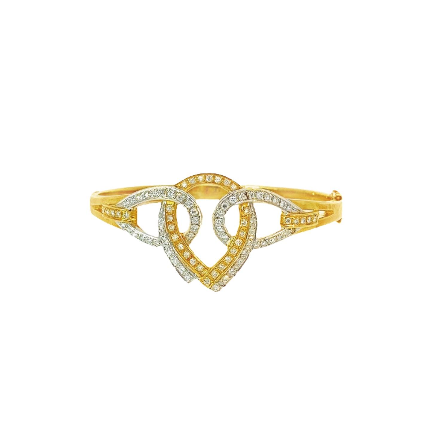 Load image into Gallery viewer, GOLD BRILLIANT BANGLE ( 18K ) - 0004043

