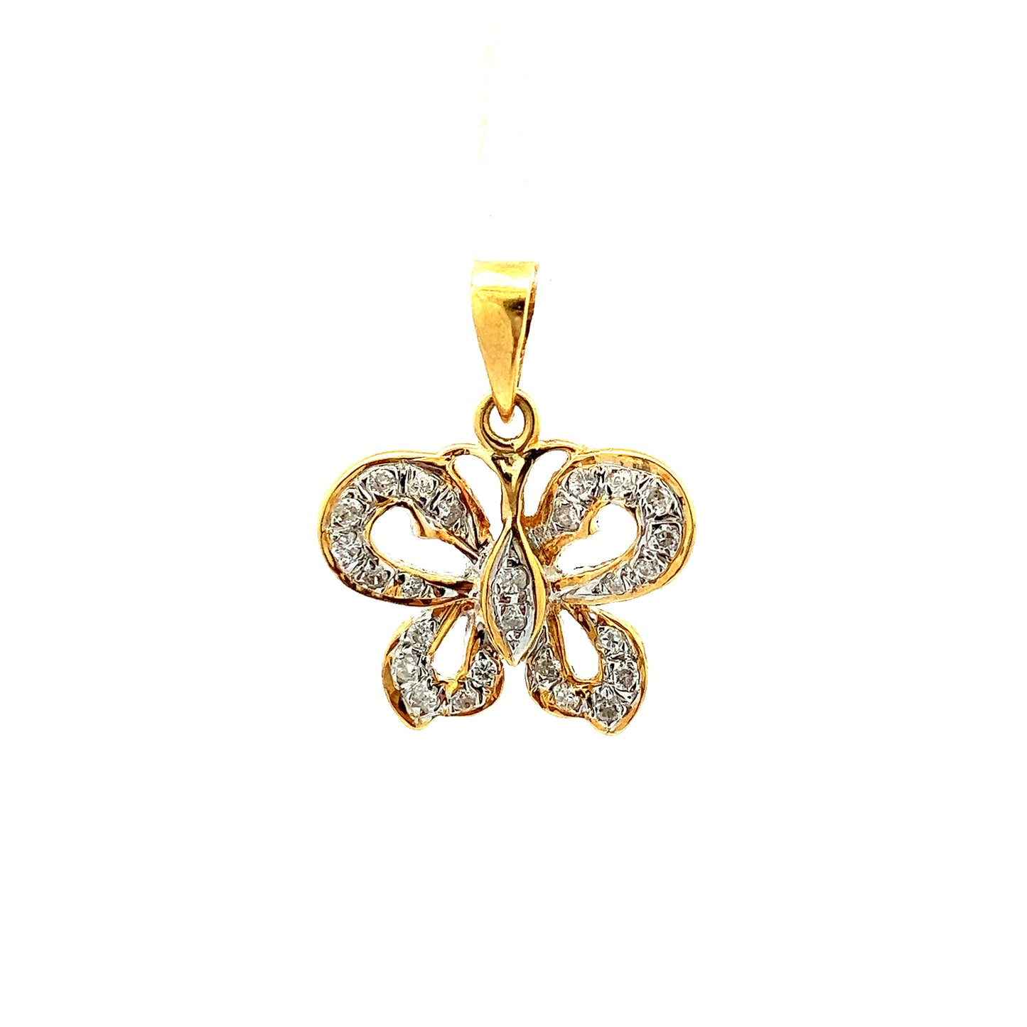 Load image into Gallery viewer, GOLD DIAMOND PENDANT ( 18K ) ( 1.3g ) - 0003971 Chain sold separately
