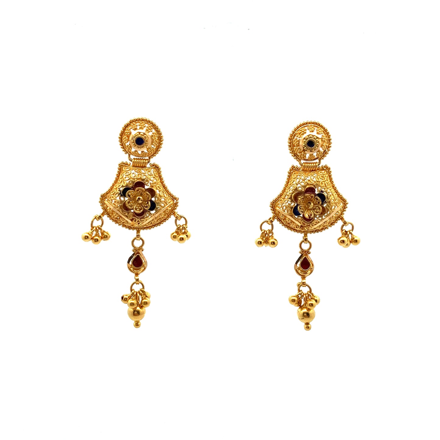 Load image into Gallery viewer, GOLD EARRINGS ( 22K ) ( 9.86g ) - P003678
