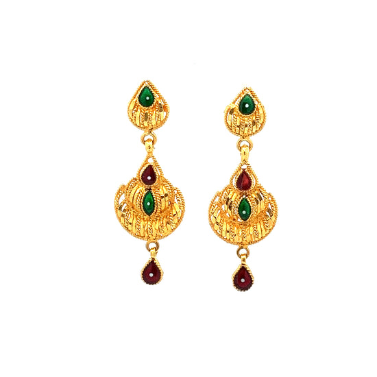 Load image into Gallery viewer, GOLD EARRINGS ( 20K ) - P003163
