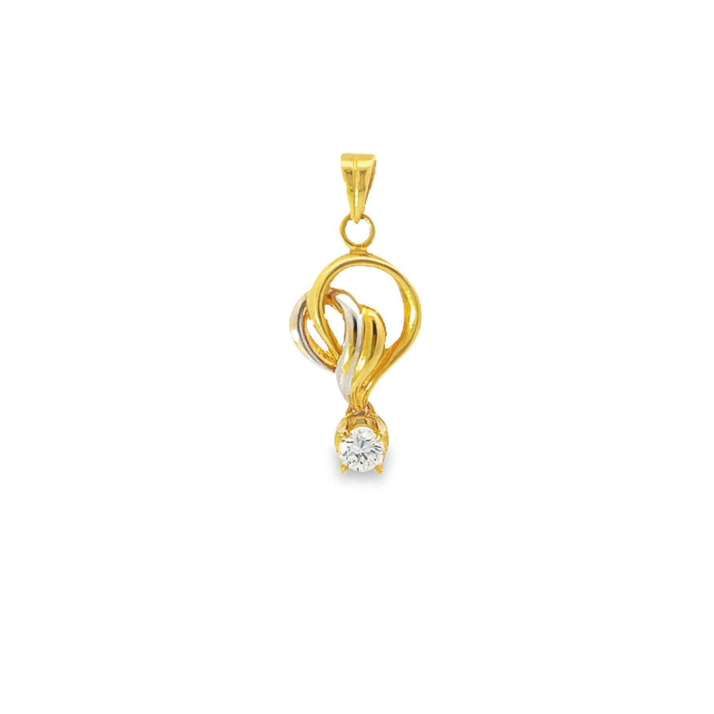 Load image into Gallery viewer, GOLD DIAMOND PENDANT ( 20K ) ( 2.23g ) - P003304 Chain sold separately
