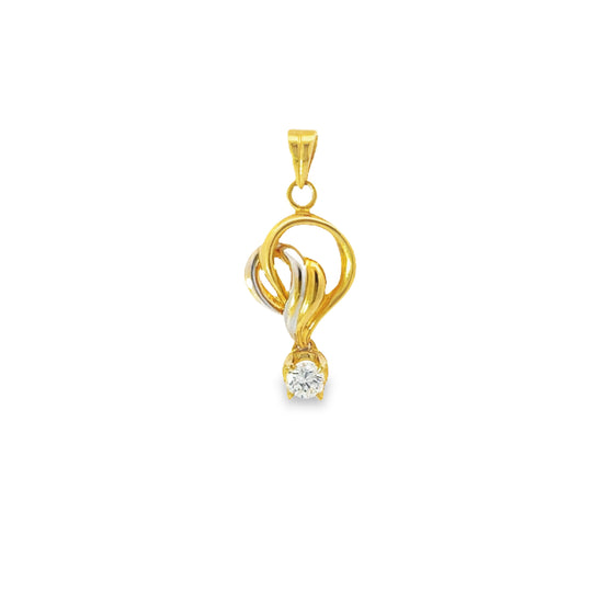 Load image into Gallery viewer, GOLD DIAMOND PENDANT ( 20K ) ( 2.23g ) - P003304 Chain sold separately
