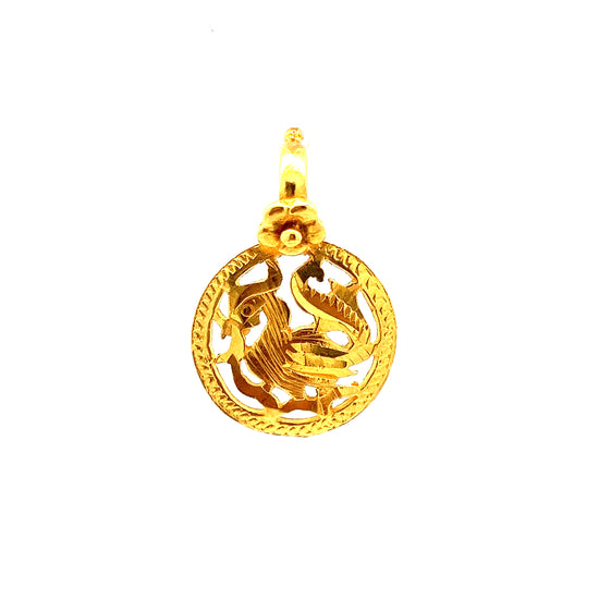 Load image into Gallery viewer, GOLD PENDANT ( 22K ) ( 2.52g ) - P003048 Chain sold separately
