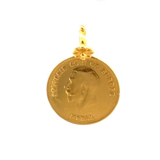 Load image into Gallery viewer, GOLD PENDANT ( 22K ) ( 4.07g ) - P003388 Chain sold separately
