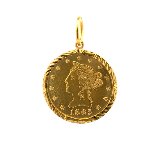 GOLD PENDANT ( 24K ) ( 21.74g ) - P002688 Chain sold separately