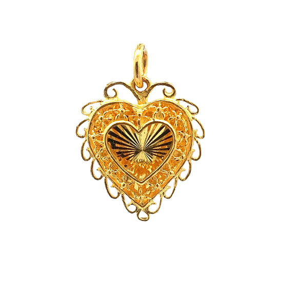 Load image into Gallery viewer, GOLD PENDANT ( 24K ) ( 5.23g ) - P003010 Chain sold separately
