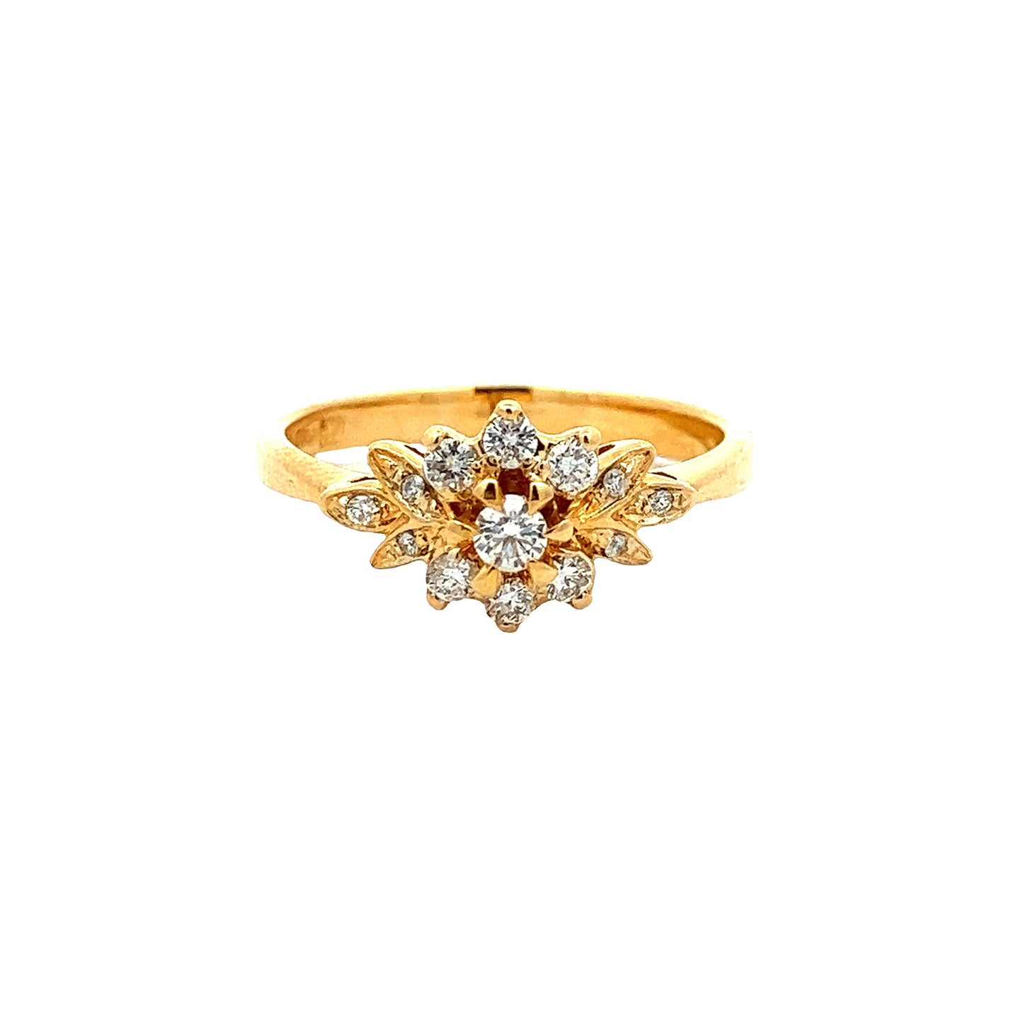 18K GOLD DIAMOND RING - P002734