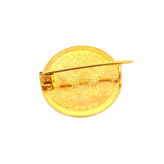 Load image into Gallery viewer, GOLD PENDANT ( 22K ) ( 5.23g ) - P002066 Chain sold separately
