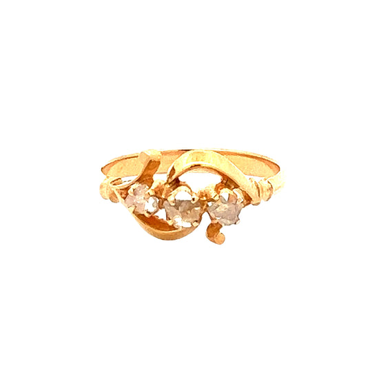 18K GOLD INTAN RING - P001061