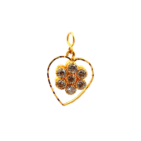 Load image into Gallery viewer, GOLD STONE PENDANT ( 22K ) ( 2.63g ) - P001395 Chain sold separately
