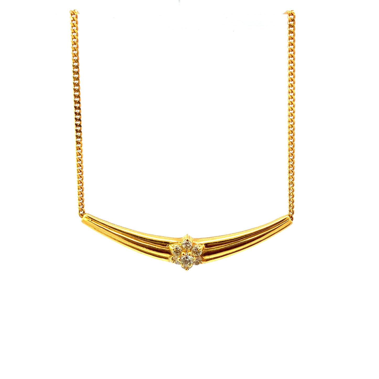 Load image into Gallery viewer, GOLD DIAMOND CHAIN ( 22K ) - P001074
