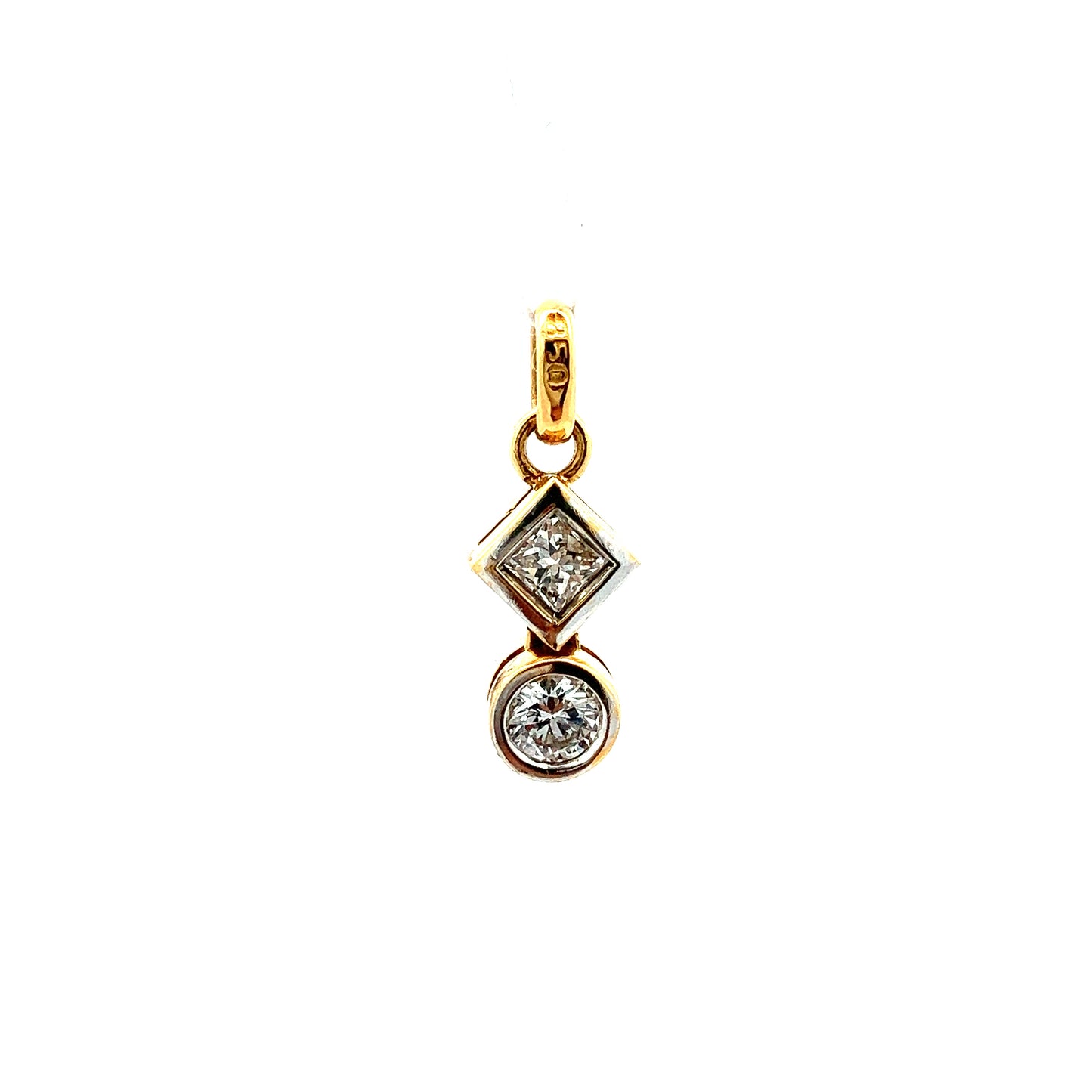 Load image into Gallery viewer, GOLD DIAMOND PENDANT ( 20K ) ( 0.96g ) - P001003 Chain sold separately
