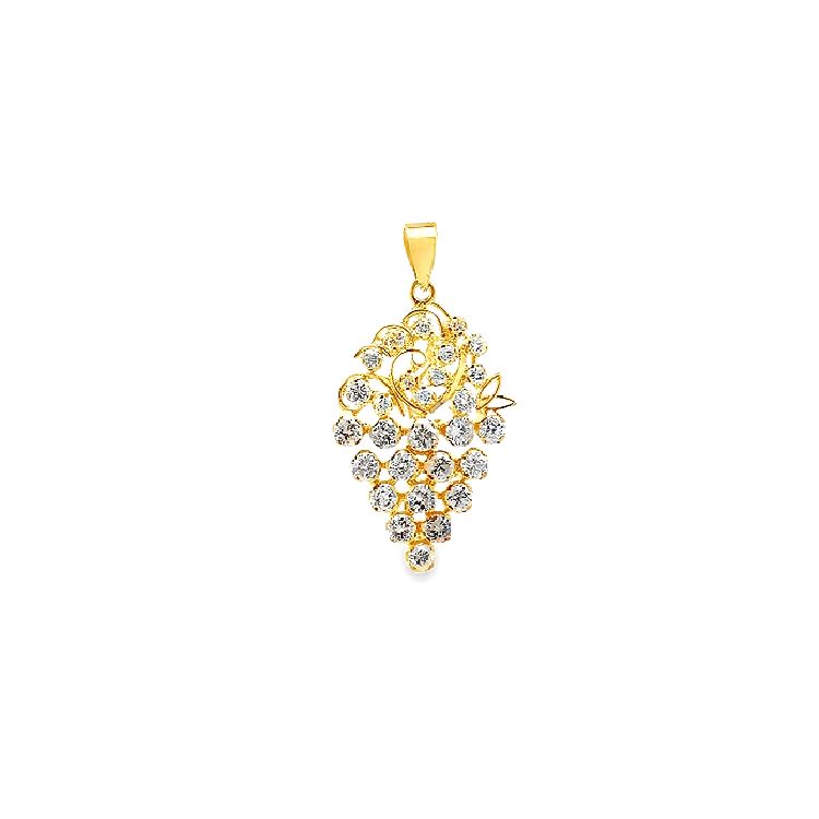 18K GOLD DIAMOND PENDANT - P001044