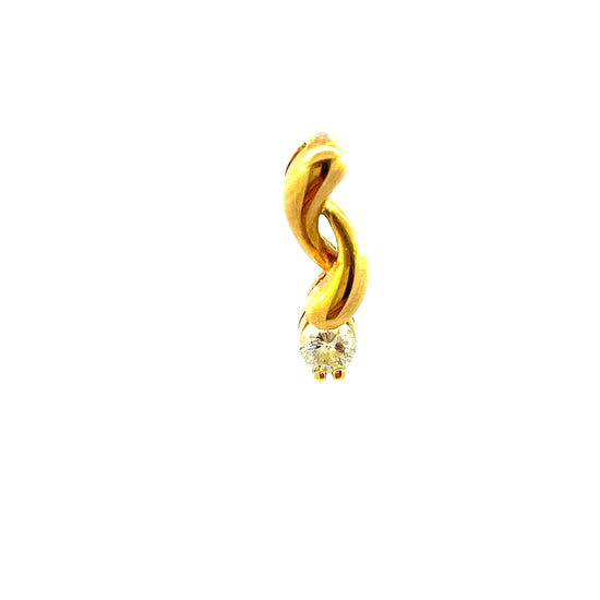 Load image into Gallery viewer, GOLD DIAMOND PENDANT ( 18K ) ( 1.11g ) - P001093 Chain sold separately
