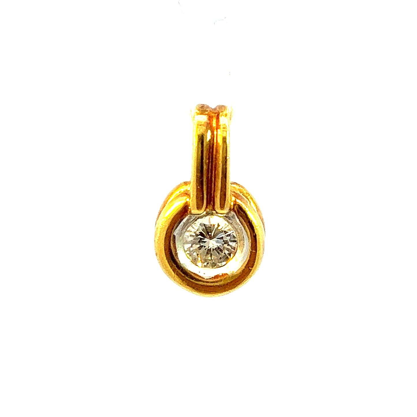 18K GOLD DIAMOND PENDANT - P001005
