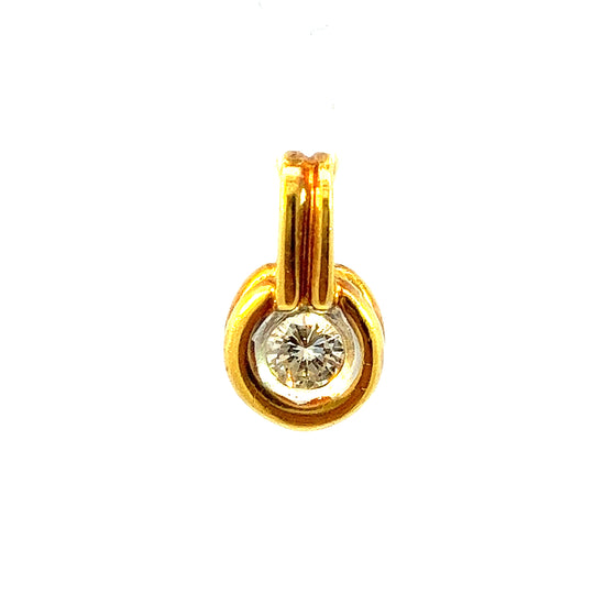 GOLD DIAMOND PENDANT ( 18K ) ( 1.3g ) - P001005 Chain sold separately