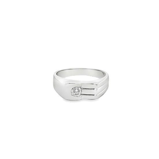18K WHITE GOLD DIAMOND RING - P000967