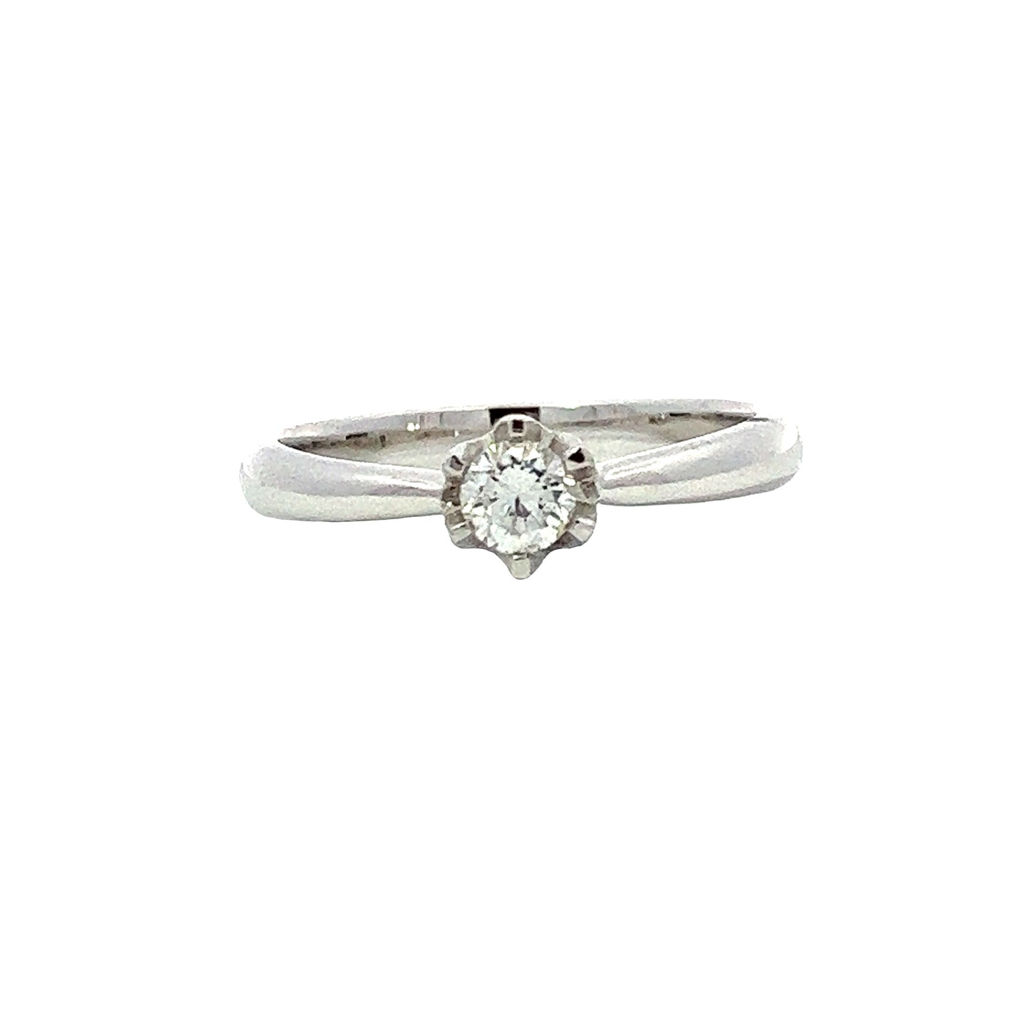 Load image into Gallery viewer, WHITE GOLD DIAMOND RING ( 18K ) - P001014
