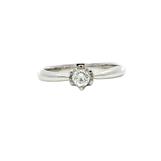 Load image into Gallery viewer, WHITE GOLD DIAMOND RING ( 18K ) - P001014

