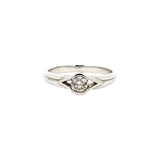 Load image into Gallery viewer, WHITE GOLD DIAMOND RING ( 18K ) - P001019

