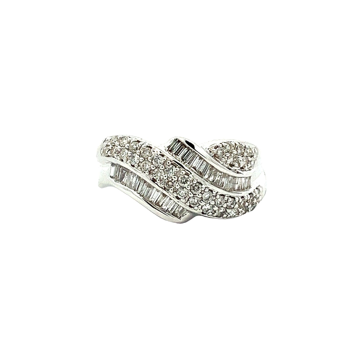Load image into Gallery viewer, WHITE GOLD DIAMOND RING ( 18K ) - P001056
