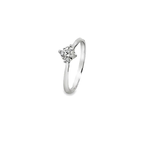 18K WHITE GOLD DIAMOND RING - P001271