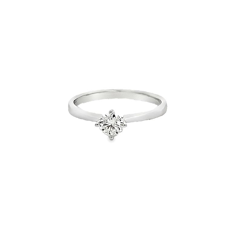 18K WHITE GOLD DIAMOND RING - P001150